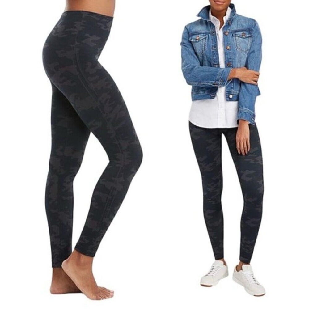 SPANX Dark Camouflage Leggings